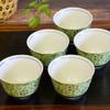 Стильная белая зернистая Kutani для роскошной японской столовой посуды, чайная чашка, посуда, чайная чашка, набор на 5 персон, железо, желто-зеленый, керамика, гости,