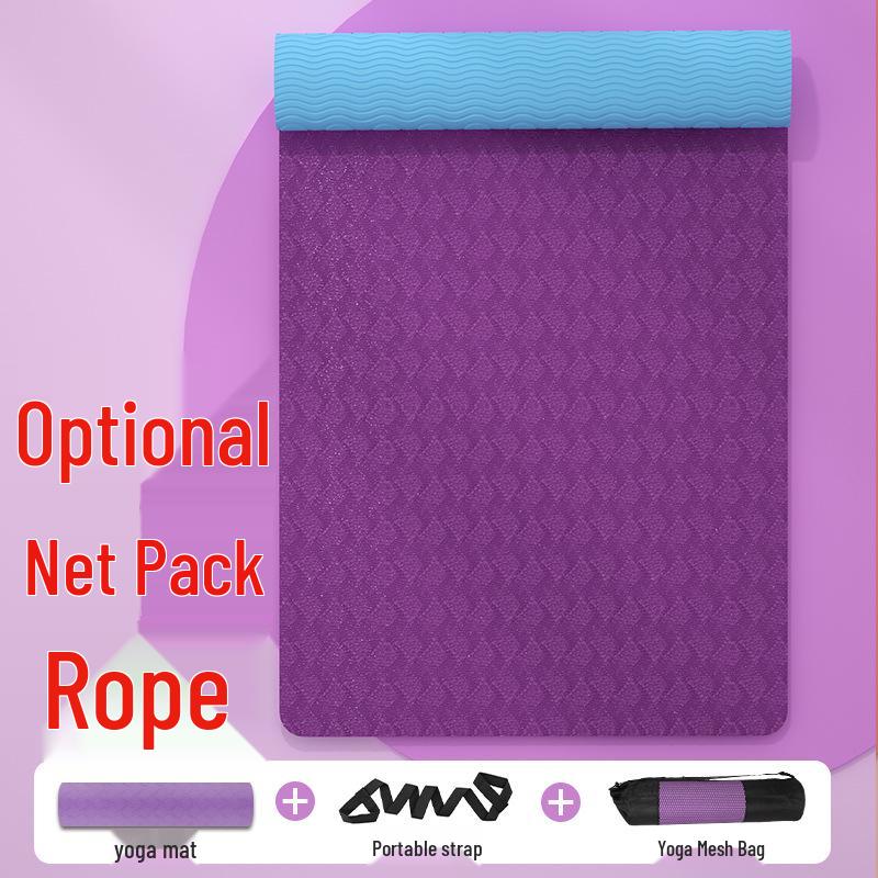 Thickened Non-Slip Fitness and Yoga Mat for Home Use – Extra Wide and Long for Men and Women