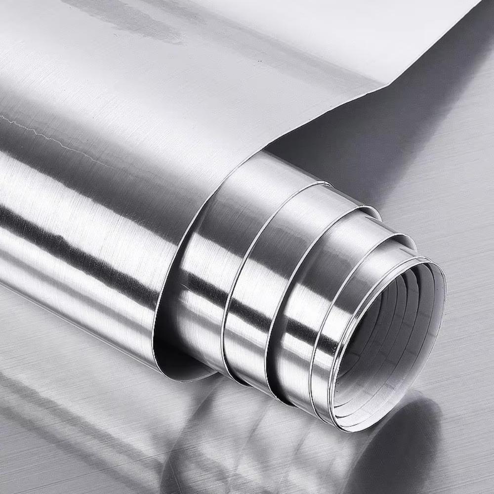 Самоклеящаяся наклейка на стену Утолщенная металлическая контактная бумага Пленка для защиты холодильника от ржавчины Кухня