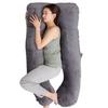 GOKUMIN Body Pillow for Pregnant Nursing Japanese Height Pressure Luxury Velor Good Side Pillow with 500g of Refill Cotton X Women, Cushion, Large,