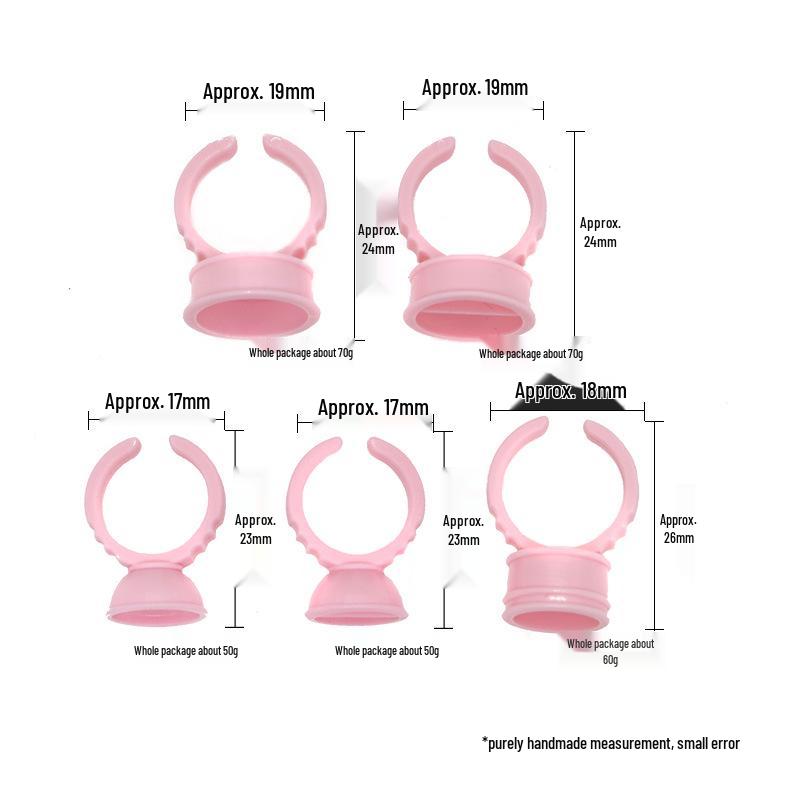 Кольца для пигмента для ресниц и тату, большие и маленькие размеры, 100 шт./пакет