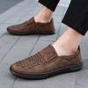 Handmade Men Shoes Leather Loafers Breathable Casual Shoes Fashion Soft Sneakers Men Driving Shoes Designer Slip on Flats