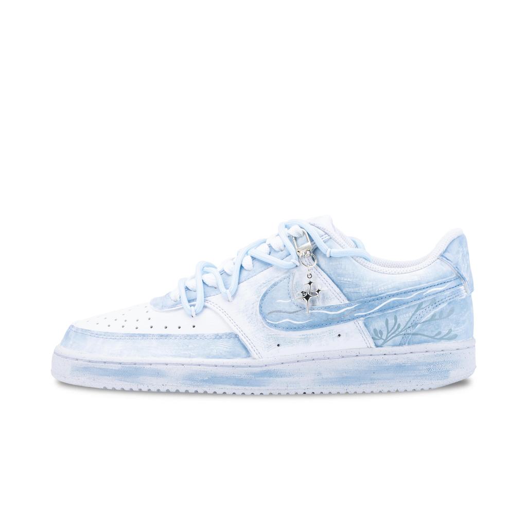 Nike Кроссовки для скейтборда Court Vision 1 Унисекс Низкие Белый/Синий DH2987-100(Команда626-)