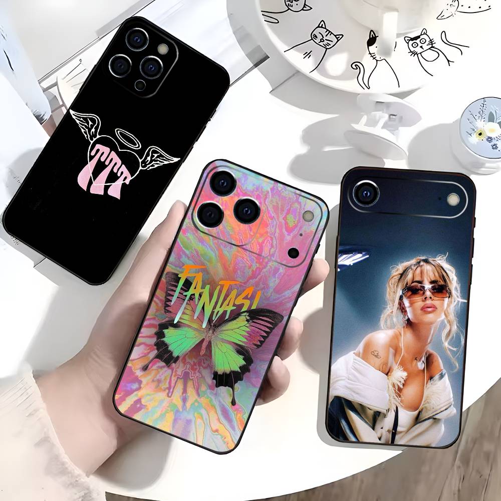Чехол-бампер T-Triple S-Stoessel Tini для iPhone 17,16,15,14,13,12,11 Plus,Pro Max,XS,Мягкий силиконовый черный чехол