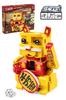 CaDA Moving Building Block Kit, Maneki-neko Piggy Bank, 525 Pieces, 20cm Longest Side, with Sound and Light Sensor, Yellow
