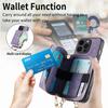 Crossbody Multifunctional Zipper Leather Purse Wallet Case for iPhone 15 14 Plus 13 12 11 Pro Max for Samsung S24 S23 S22 S21 S20 Ultra Plus A15 A25