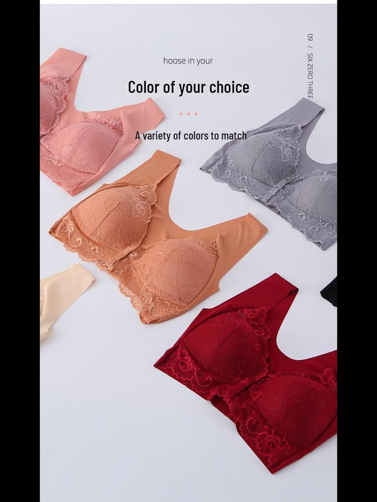 Большой размер спереди пряжка бюстгальтер без косточек для женщин