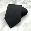 Однотонный мужской галстук Цветочный ретро-галстук Классический черный галстук Рубашка
