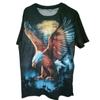 Night Eagle T-shirt 3d Print T Shirt Summer Men's Oversized Short Sleeve Tops Tees Men's Designer Clothing