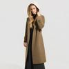Women's Elegant Double-Faced Wool Blend Mid-Length Coat
