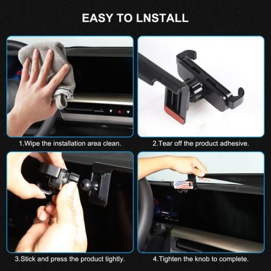 Кронштейн для крепления экрана навигации Держатель для мобильного телефона Для BMW 5 Series G60 i5 2024+