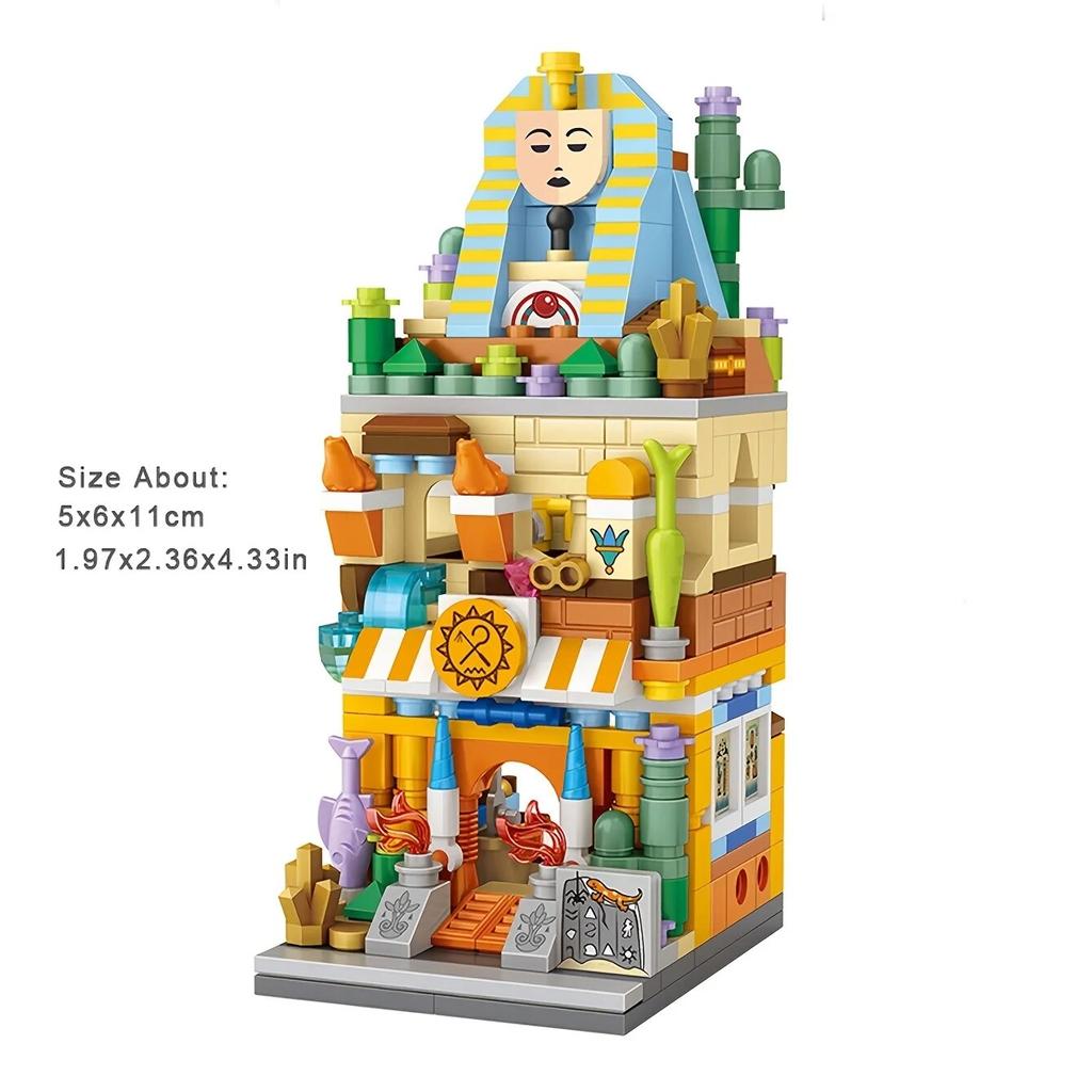 Грибной дом, строительные блоки и волшебная комната, игрушечные кирпичи, милый подарок на День Благодарения, Рождество, Хэллоуин, украшение