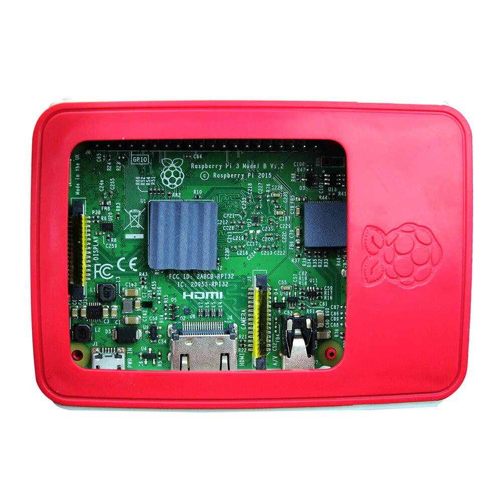 Aokin Case For Raspberry Pi Case Black White Red Protective Shell Cover For Raspberry Pi Couqe 3 B