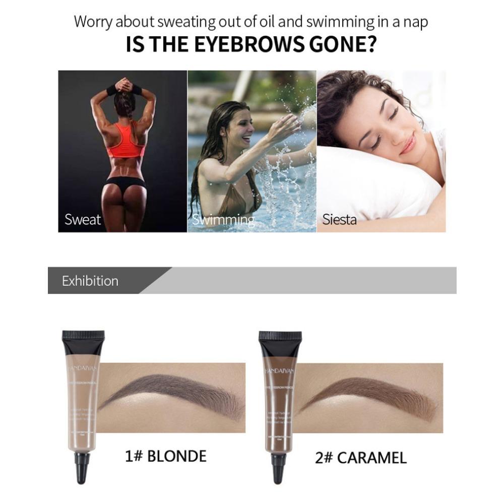 HANDAIYAN Водонепроницаемый и не слабый фиксированный жидкий крем для бровей