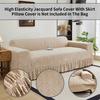 1 шт. Чехол на диван на все сезоны с жаккардовым узором, высокой эластичностью, легкой установкой, юбкой по низу, подходит для домашних животных, для гостиной