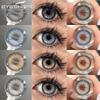 1 Pair Seine Colored Contact Lenses Yearly Wear Cosmetic Eye Colorcon Contact Lens for Eyes