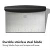 Stainless Steel Multi-Purpose Scraper & Chopper, Dough Cutter for Pizza, Bread and Cookie Dough, Multi-Purpose Vegetable Chopper, Dishwasher-Safe Kitc