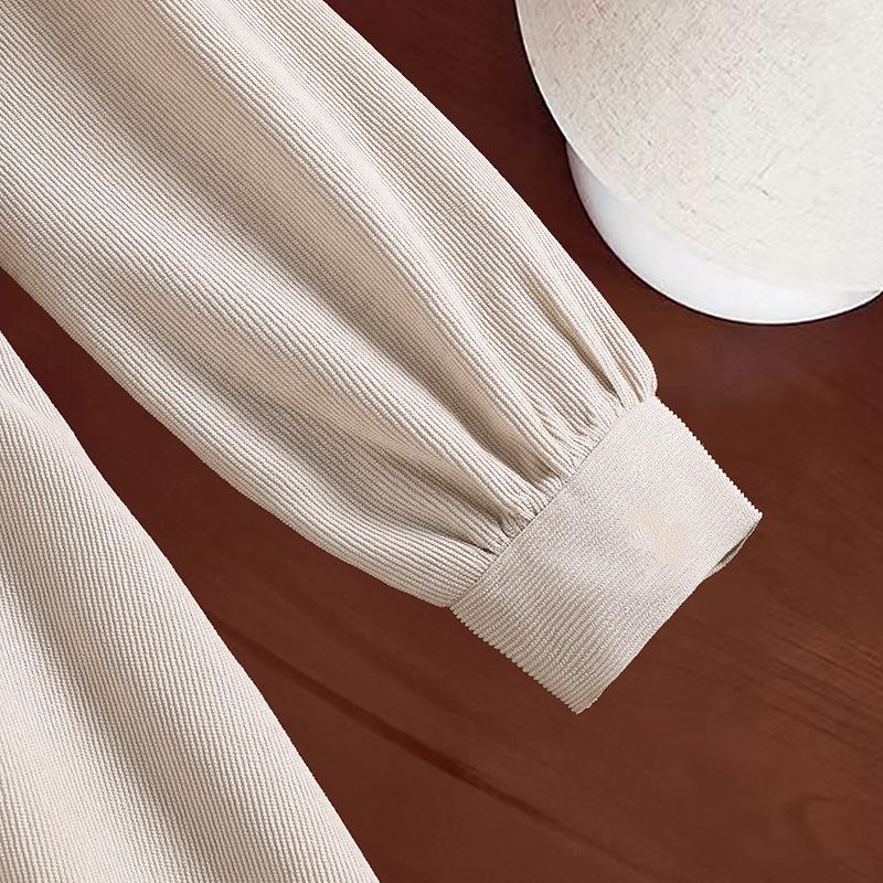 Наряд для девочек Детская одежда Осень Новинка Винтажный пояс Жилет Элегантное платье с длинным рукавом Комплект из двух предметов