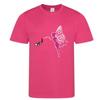 T- Shirt manches courtes Fée enfant fushia - Fushia