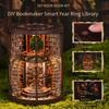 Новое поступление Набор для сборки книжного уголка «Кольцо Мудрости» - 3D деревянная модель библиотеки, ручная работа, сцена с книгодержателем и креативная строительная игрушка