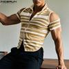 Летние мужские повседневные футболки с вырезом и коротким рукавом, застежкой-молнией