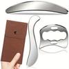 3 in 1 Stainless Steel Gua Sha Massage Tools-Scraping Massage Tools Muscle Scraper Tool for Back,Arms Derma Edge Massage Tool
