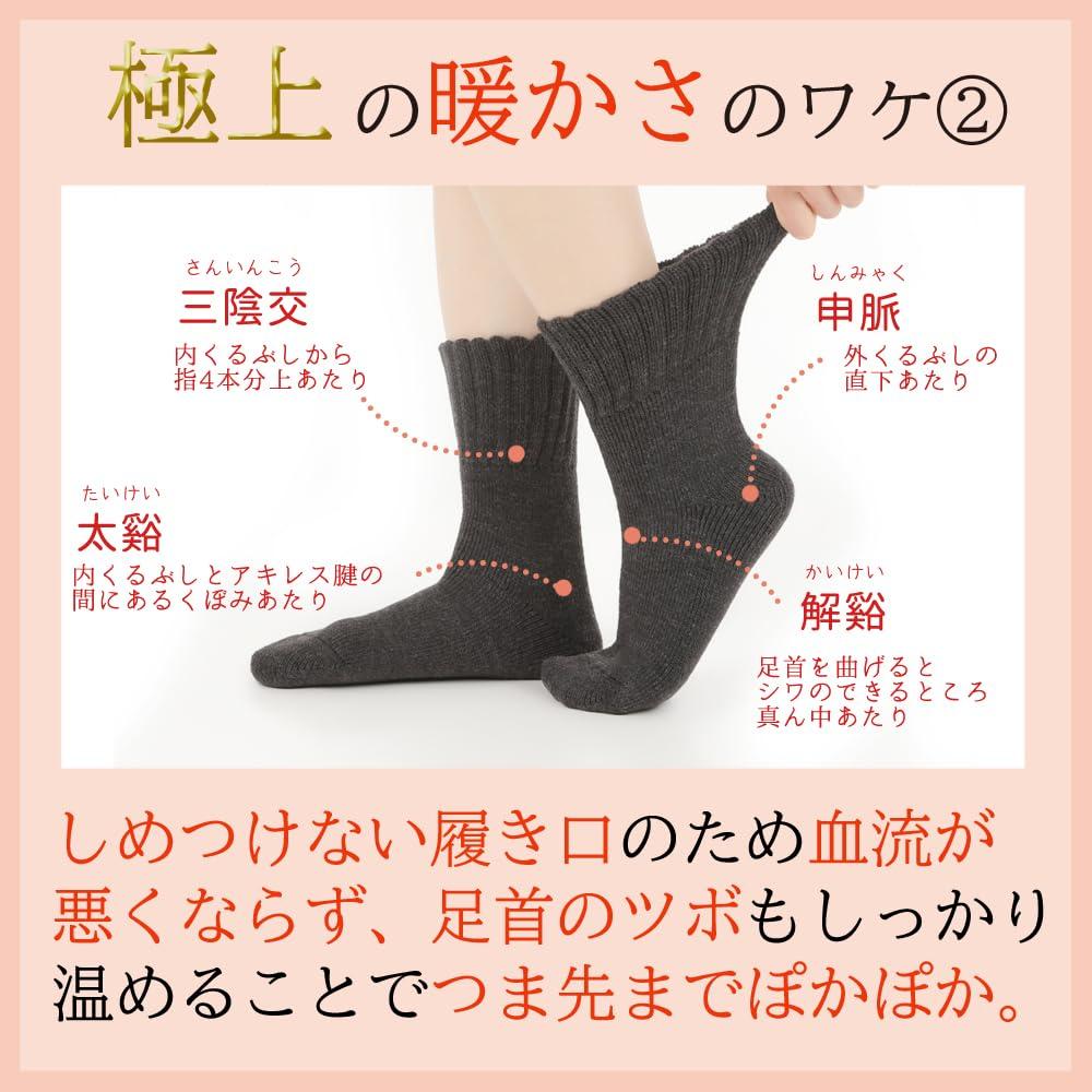 Brushed Cold Room Made In Just Like a Black [Camel Socks] Socks, Lining, Men's, Gentlemen's, 24-26cm, Non-constricting, Warming, Relief, Socks,