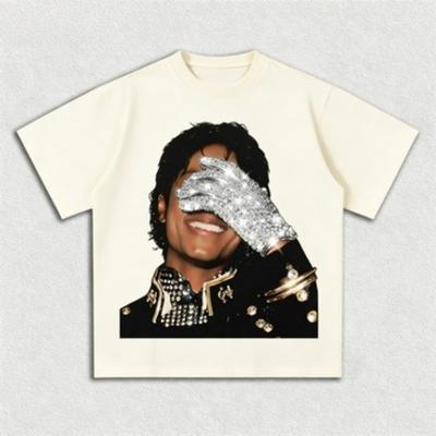 Универсальная футболка с принтом Майкла Джексона (MJ Michael Jackson) для мужчин и женщин, стильная, модная, хип-хоп, уличная мода