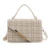 Fashion Plaid Woven Texture Handheld Small Bag For Women With Trendy Design For Daily Use