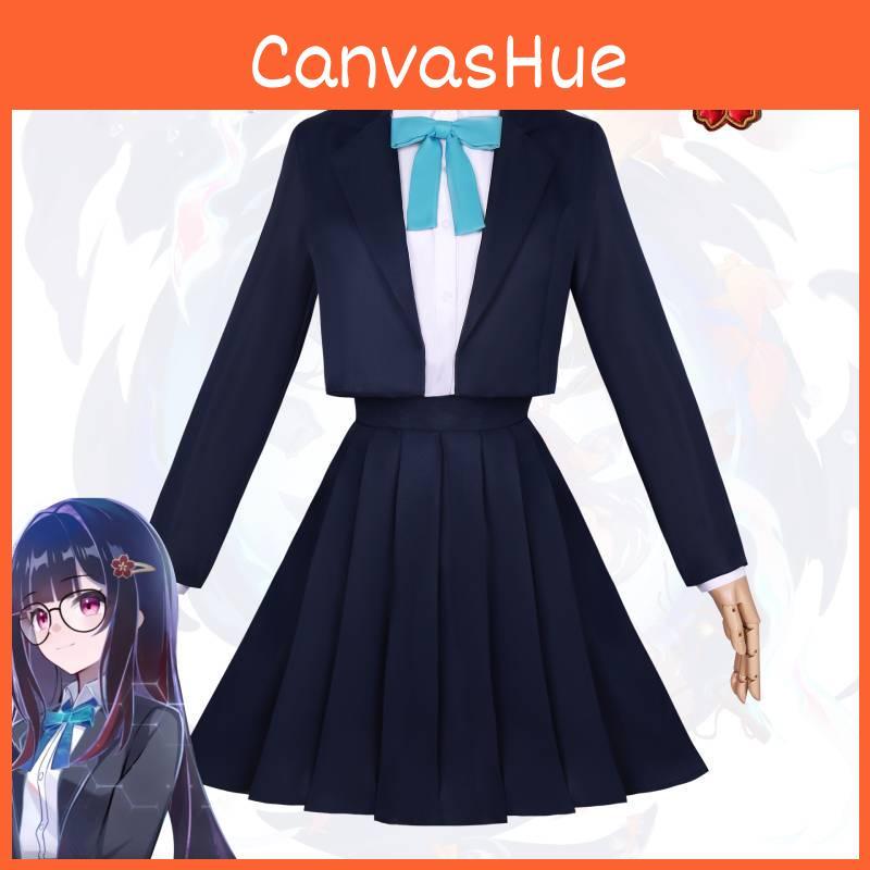 Милый костюм огненного цветка для косплея с аксессуарами и париком для игры, аниме, ролевой игры