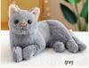 Lifelike Cat Plush Toy - Posing Kitten Doll for Home Decor & Gifts
