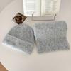Soft waxy knitted hat scarf two-piece set women's winter warm outdoor riding ear protectors wool knitted hat cold hat
