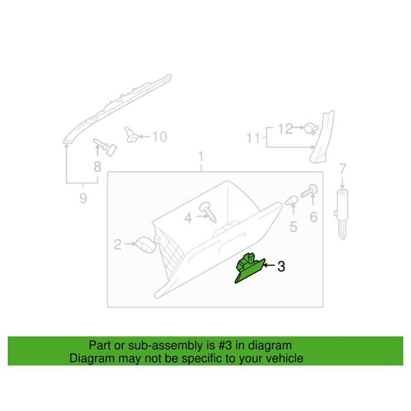 Замок крышки перчаточного ящика для Suzuki SX4 Swift, зажим для ручки в сборе 2007-2013, серый 7343063J02P4Z 7343063J02V6N, запасные части