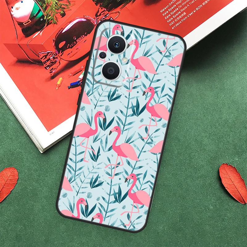 Чехол с фламинго для OPPO Reno 14 13 12 11 10 Pro 14F 13F 12F 11F 8 7 Lite OPPO Find X9 X8 X6 Pro