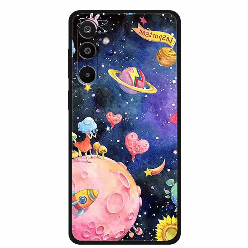 Для Samsung A26 / A36 / A56 5G Чехол Силиконовый Космический Мягкий ТПУ Задние Чехлы для Samsung Galaxy A26 5G Чехол для Телефона A 26 56 Крутой