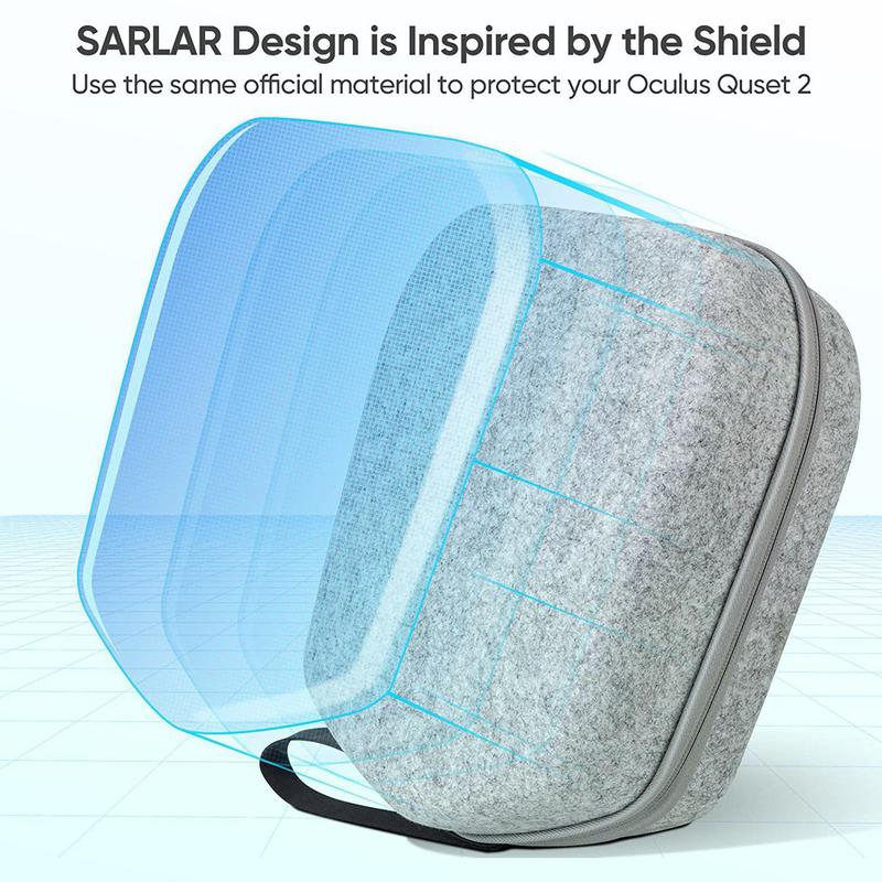Hard Carrying Case Compatible with Meta Quest 2 Official Basic/Elite Strap VR Game Headset and Touch Controller Accessories