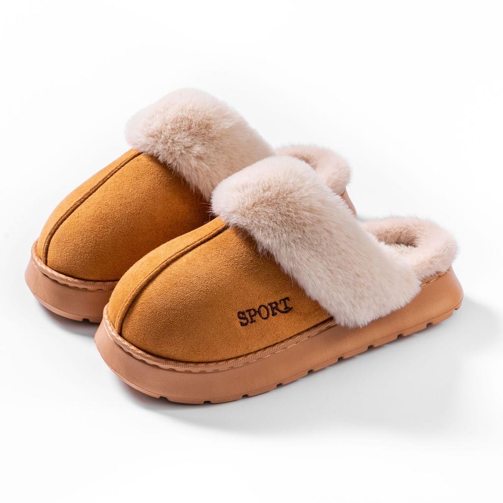 Хлопковые тапочки с толстой подошвой, зимние уличные тапочки для дома с весенне-осенней нескользящей теплой обувью для дома, мужская домашняя обувь