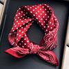 Pure Silk Scarf Women Neck Square Headband Scarves Bandana  Fashion Hijab Poncho Scarves Pashmina  Female Foulard 53Cm