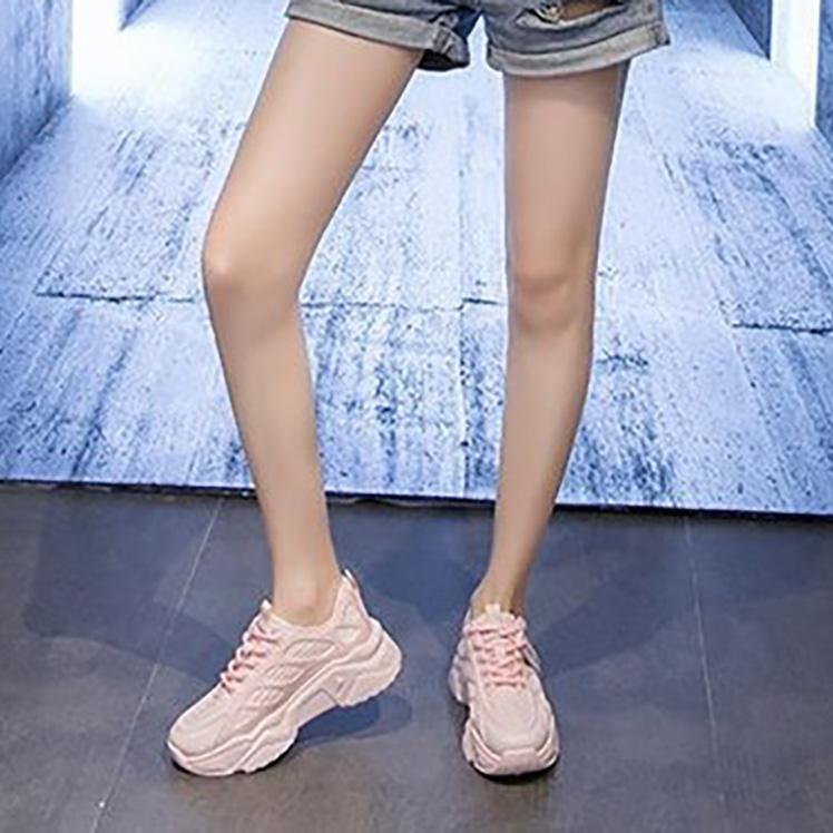 Женские спортивные туфли больших размеров, повседневные, на толстой подошве, с дышащим передним ремешком, с круглым носком, размеры 35-40