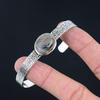 Spider Web Jasper Stone Anniversary Ethnic Bangle Bracelet 925 Sterling Silver
