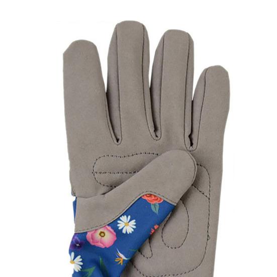 1 пара садовых перчаток, износостойкие, устойчивые к проколам, дышащие, плотно прилегающие, рабочие перчатки с цветочным принтом