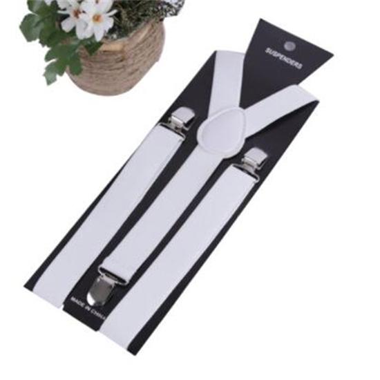 Suspender Unisex Clip On Suspender Elastic Y-shape Men Adjustable Braces