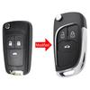 Modified Folding Key Shell Remote Fob Case Replacement 3 Buttons For Opel Vauxhall Adam Astra J Corsa E Insignia Mokka Zafira C
