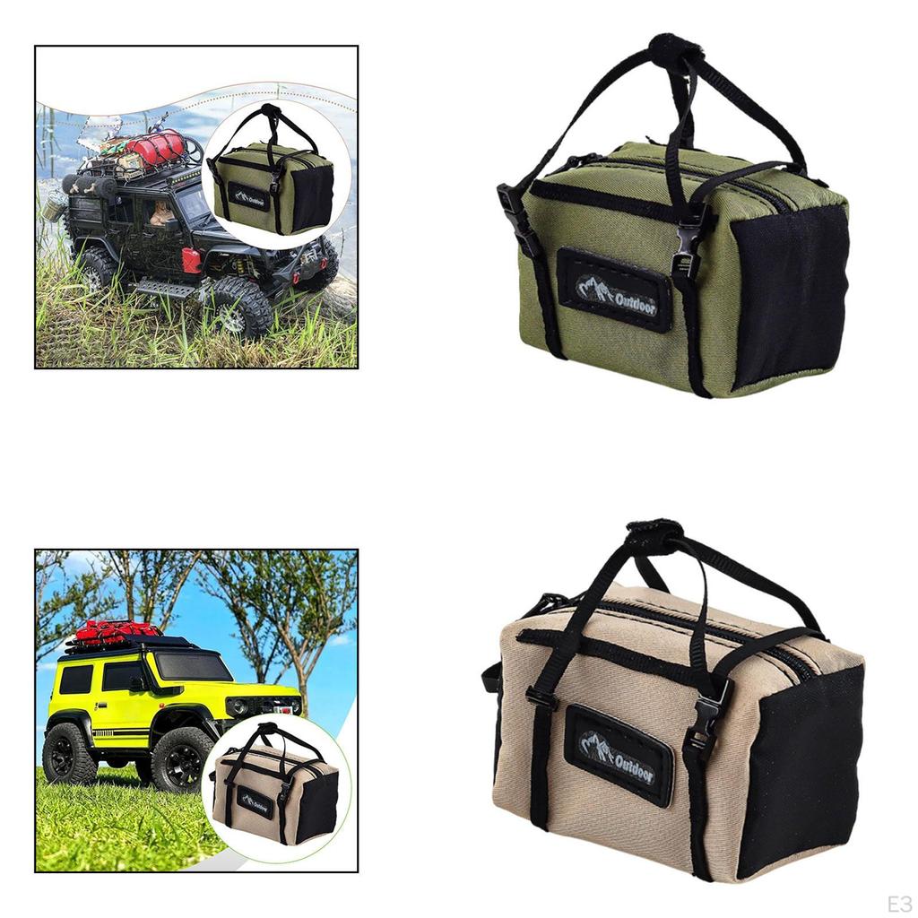 1/10 RC Crawler Luggage Bag Miniature 2.3x1.5x1.7 Inches Accessories Easily Install Decoration
