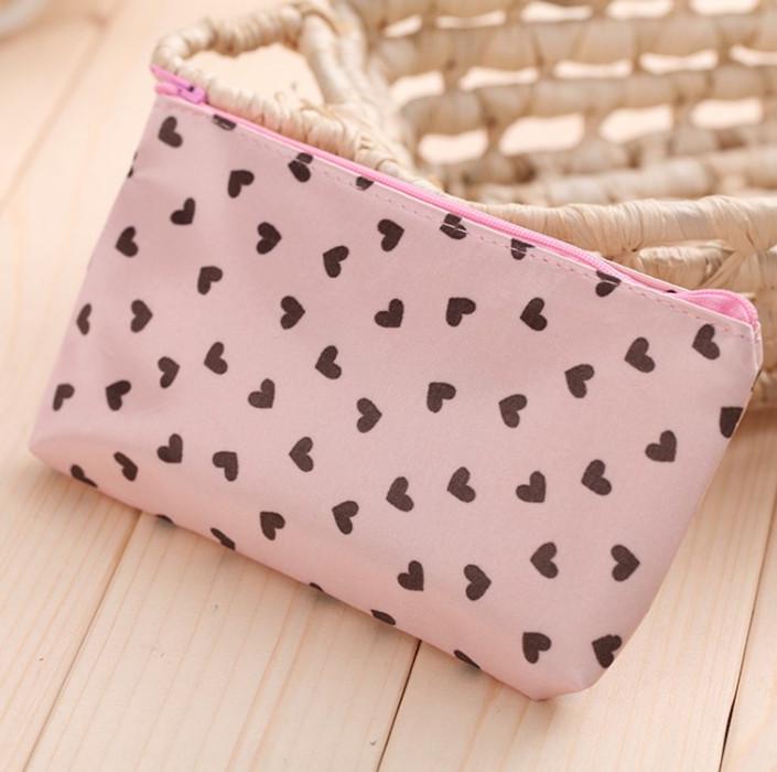 Cute Loving Heart Pencil Bag Mini Pencil Case For Coming Beautiful Heart Pen Bag School Supplies