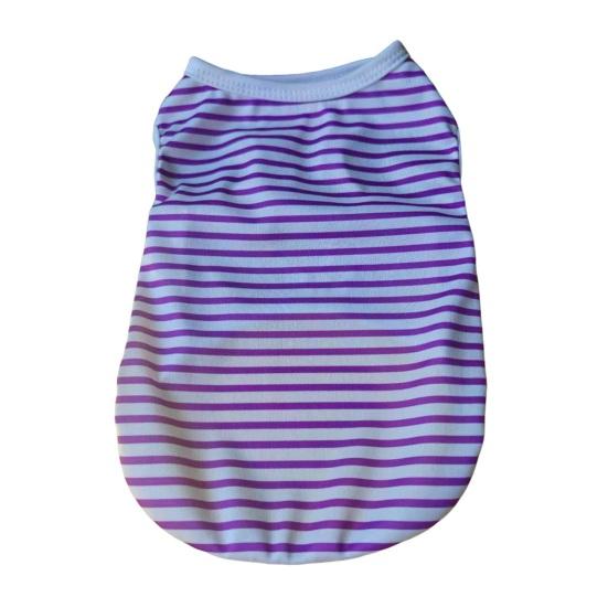 Собачий полосатый жилет Домашние животные Повседневный безрукавный пуловер Жилет с круглым вырезом Одежда для щенков для девочек и мальчиков Повседневная одежда Путешествия Уличная одежда