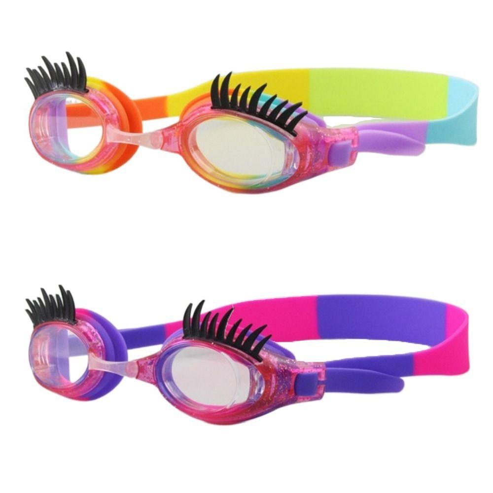 Anti Fog Eyelash Glasses Waterproof Swimming Goggles Childrens Swimming Goggles  Water Sports