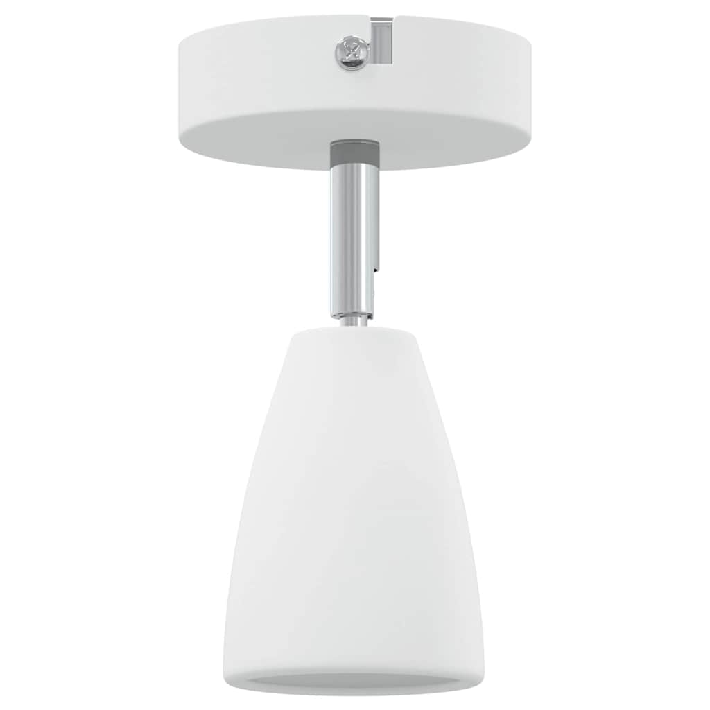 Ceiling Spotlight with Adjustable Spotlights White 8 x 8 x 14 cm Metal