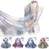 Breathable Silk Scarf Sun-Resistant Long Wraps Summer Sunscreen Hijab  for Women