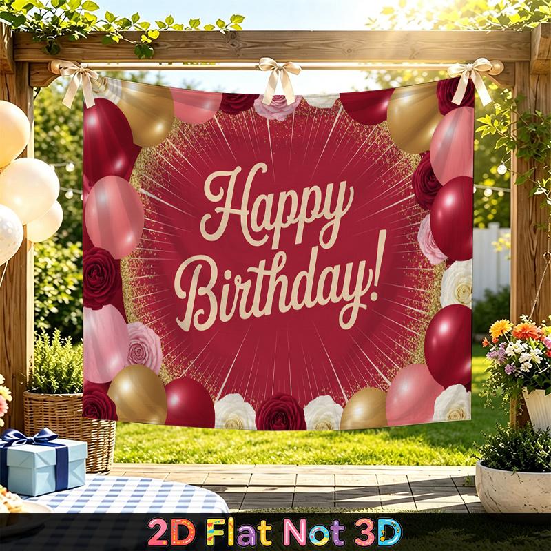 Party Backdrop Floral Photo Booth Background Front Door Decor
